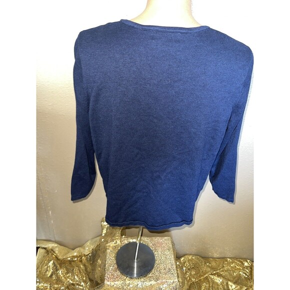 Alfred Dunner El Dorado 3/4-Sleeve Sweater Size XL - Picture 2 of 7